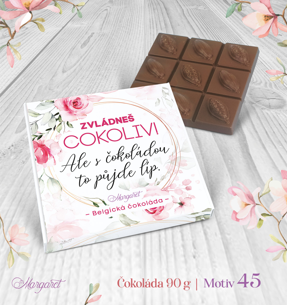 Belgická čokoláda 90 g – Zvládneš cokoliv | Motiv 45