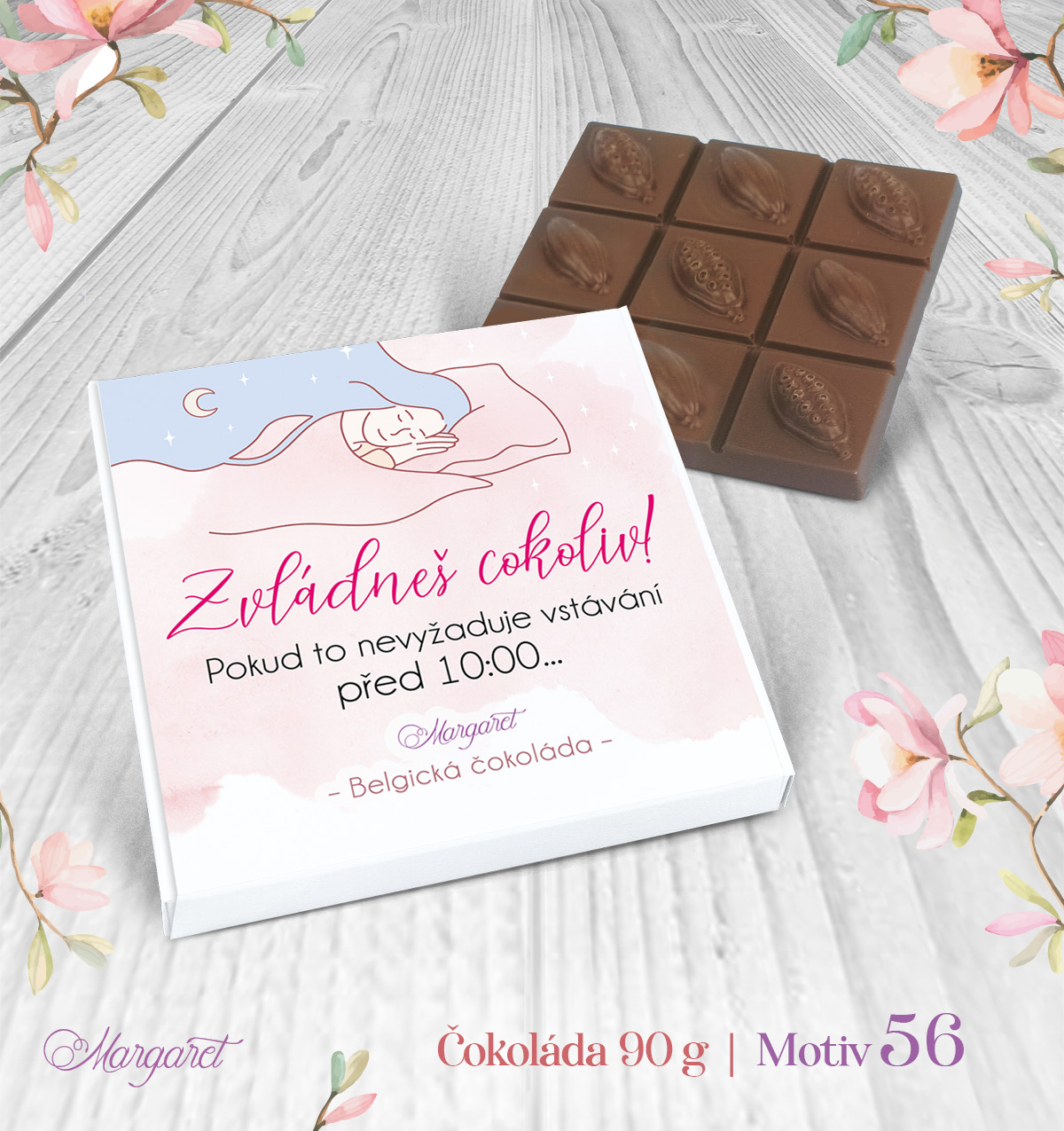 Belgická čokoláda 90 g – Zvládneš cokoliv po desáté | Motiv 56
