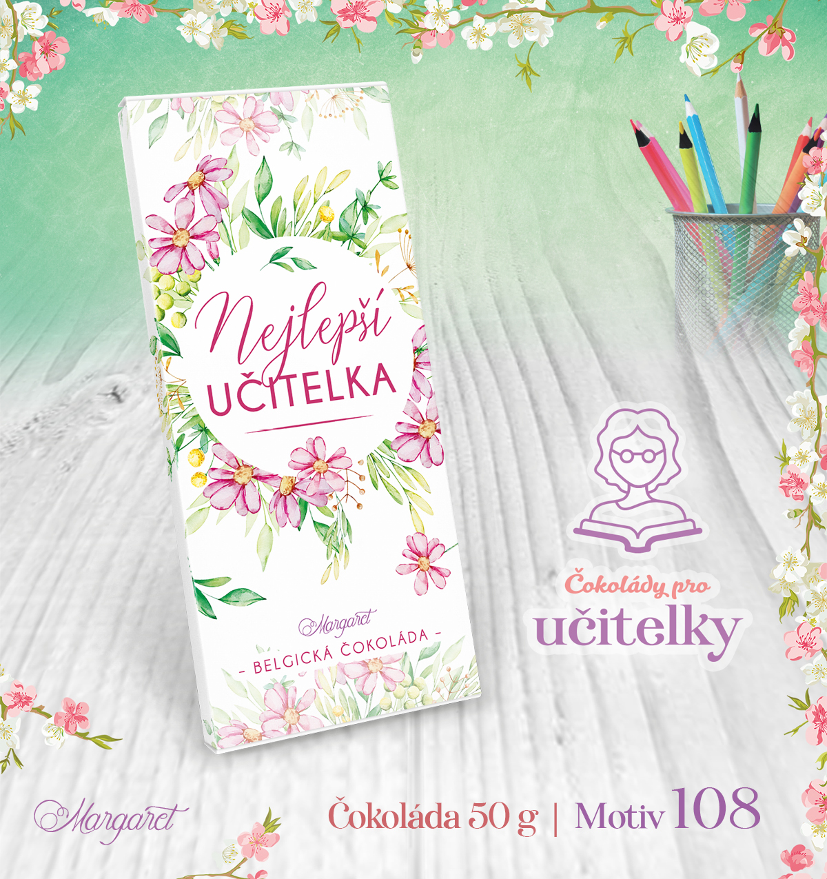 Belgická čokoláda 50 g | Motiv 108