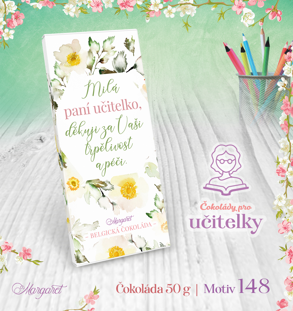 Belgická čokoláda 50 g | Motiv 148