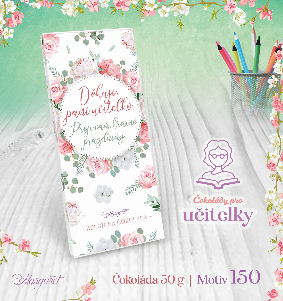 Belgická čokoláda 50 g | Motiv 150
