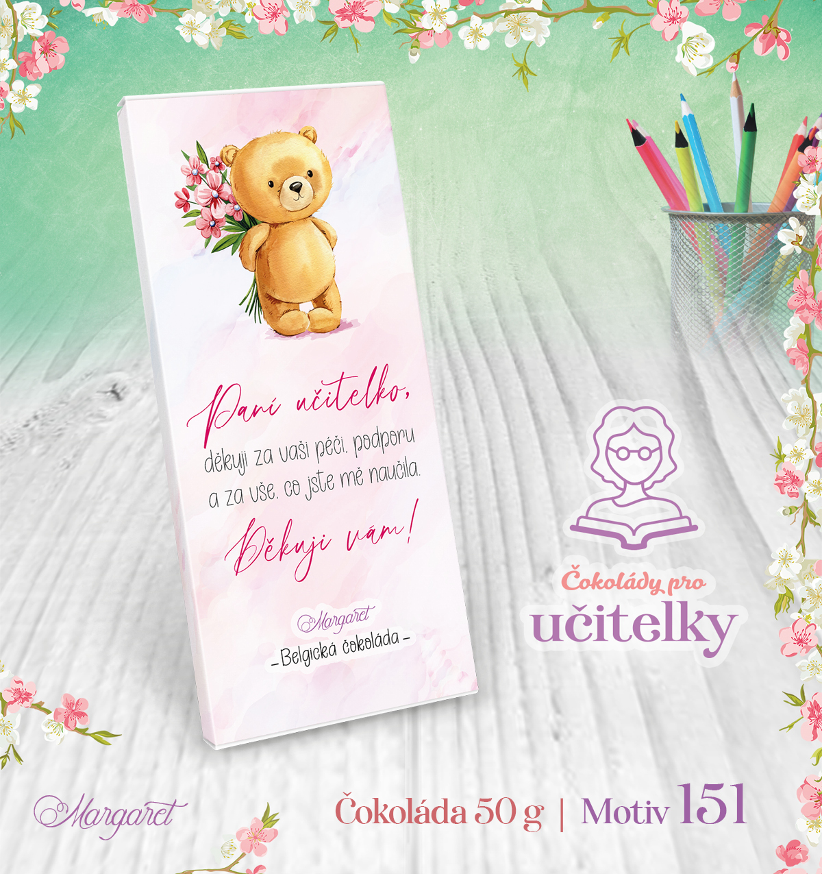 Belgická čokoláda 50 g | Motiv 151