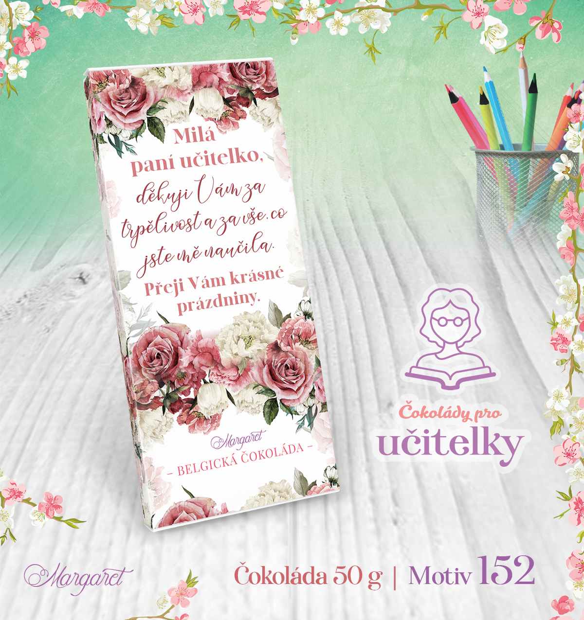 Belgická čokoláda 50 g | Motiv 152