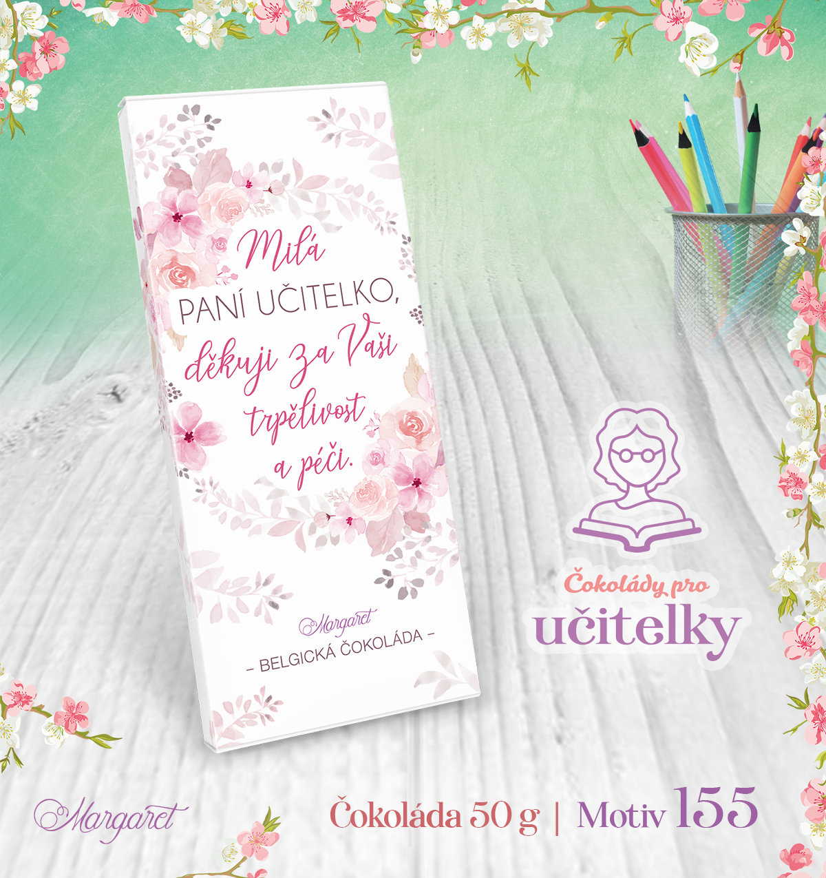 Belgická čokoláda 50 g | Motiv 155
