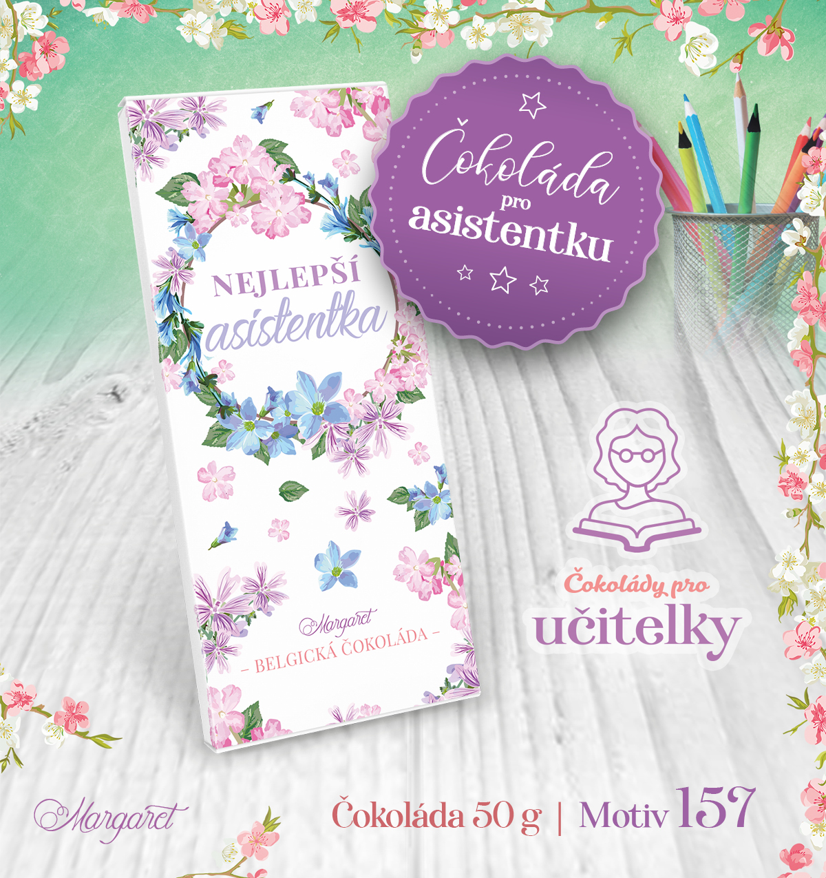 Belgická čokoláda 50 g | Motiv 157