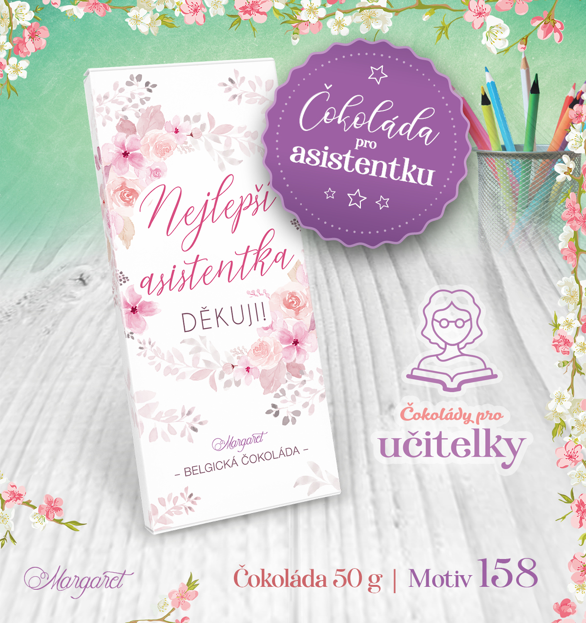 Belgická čokoláda 50 g | Motiv 158