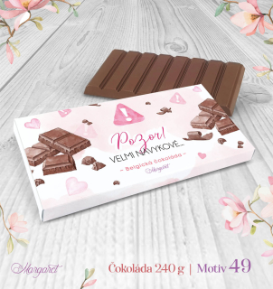 Belgická čokoláda 240 g – Pozor, velmi návykové | Motiv 49