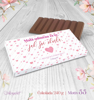 Belgická čokoláda 240 g – Malá odměna pro tebe | Motiv 55