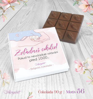 Belgická čokoláda 90 g – Zvládneš cokoliv po desáté | Motiv 56