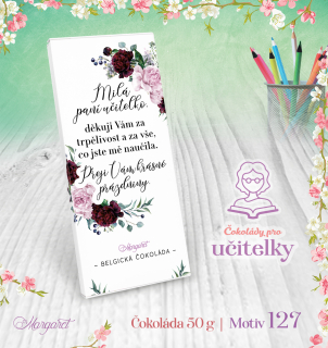 Belgická čokoláda 50 g | Motiv 127