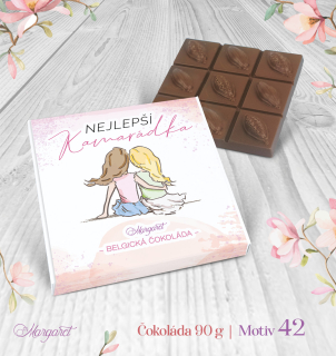 Belgická čokoláda 90 g – Nejlepší kamarádka | Motiv 42