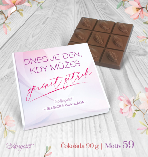 Belgická čokoláda 90 g – Dnes můžeš změnit zítřek | Motiv 59