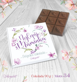 Belgická čokoláda 90 g | Motiv 34