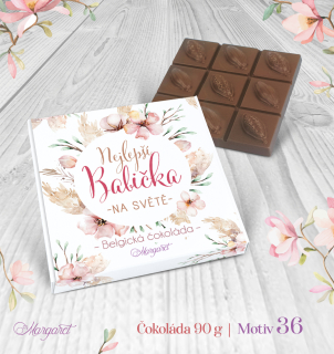 Belgická čokoláda 90 g | Motiv 36