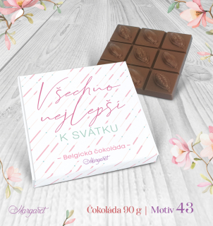 Belgická čokoláda 90 g | Motiv 43