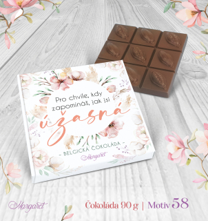 Belgická čokoláda 90 g | Motiv 58