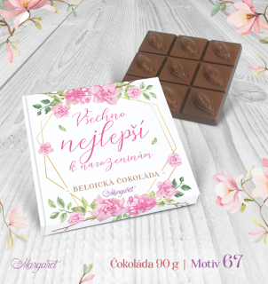 Belgická čokoláda 90 g  |  Motiv 67
