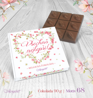 Belgická čokoláda 90 g  |  Motiv 68