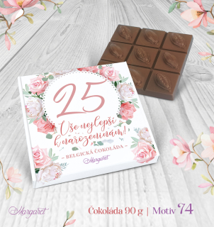 Belgická čokoláda 90 g  |  Motiv 74