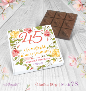 Belgická čokoláda 90 g  |  Motiv 78