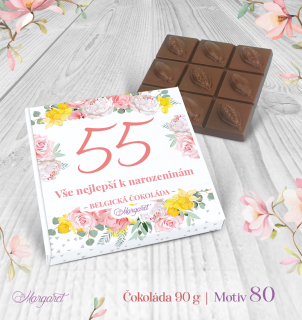 Belgická čokoláda 90 g  |  Motiv 80