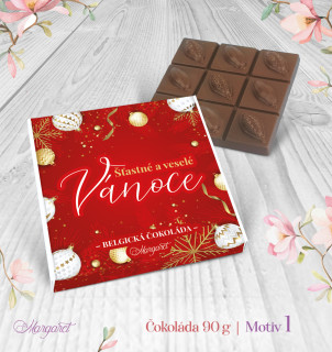 Belgická čokoláda 90 g | Motiv 1