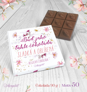 Belgická čokoláda 90 g  |  Motiv 50