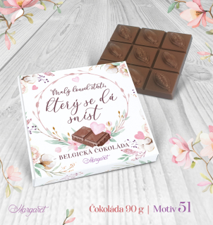 Belgická čokoláda 90 g  |  Motiv 51