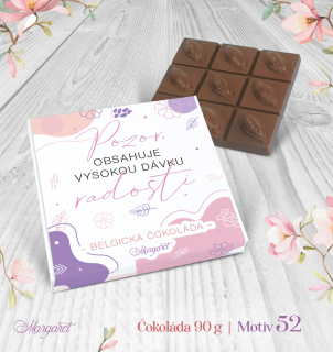 Belgická čokoláda 90 g  |  Motiv 52