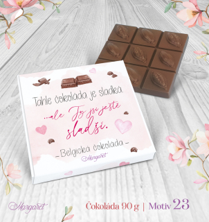 Belgická čokoláda 90 g  |  Motiv 23