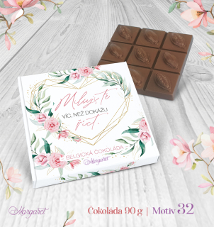 Belgická čokoláda 90 g  |  Motiv 32