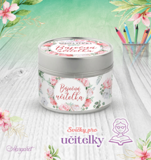 Sójová svíčka v plechovce pro učitelky / Litsea Cubeba | Motiv 5