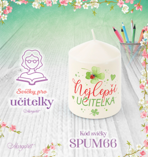 Svíčka s potiskem – Pro učitelky | Malá