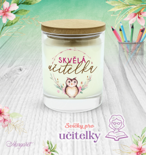 Sójová svíčka ve skle s víkem / Pomeranč a Chilli  |  Motiv 8