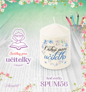 Svíčka s potiskem – Pro učitelky | Malá