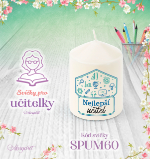 Svíčka s potiskem – Pro učitelky | Malá